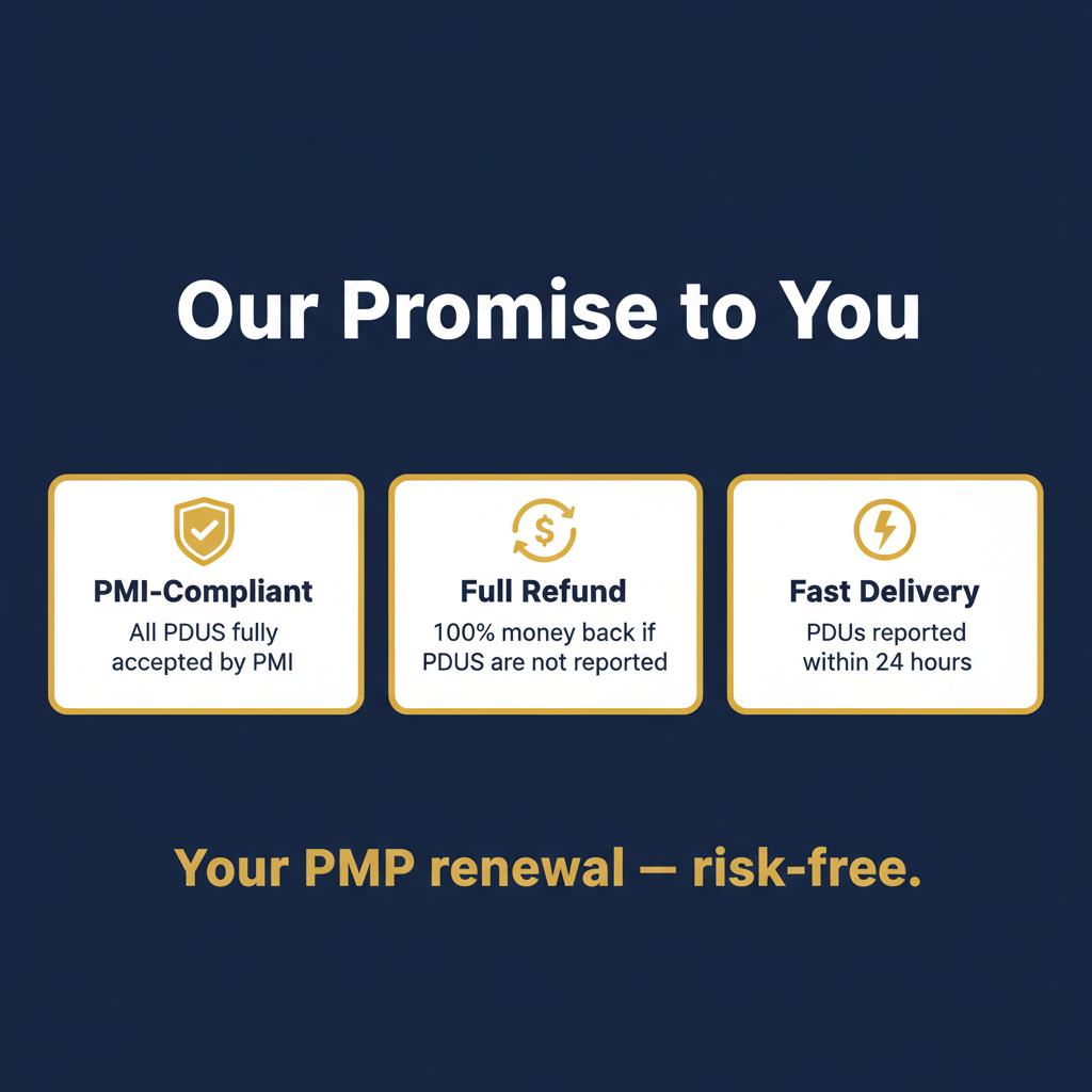 خدمة تجديد شهادة PMP – 30 وحدة PDU سريعة الإبلاغ | متوافقة مع معايير PMI | ضمان استعادة الأموال
